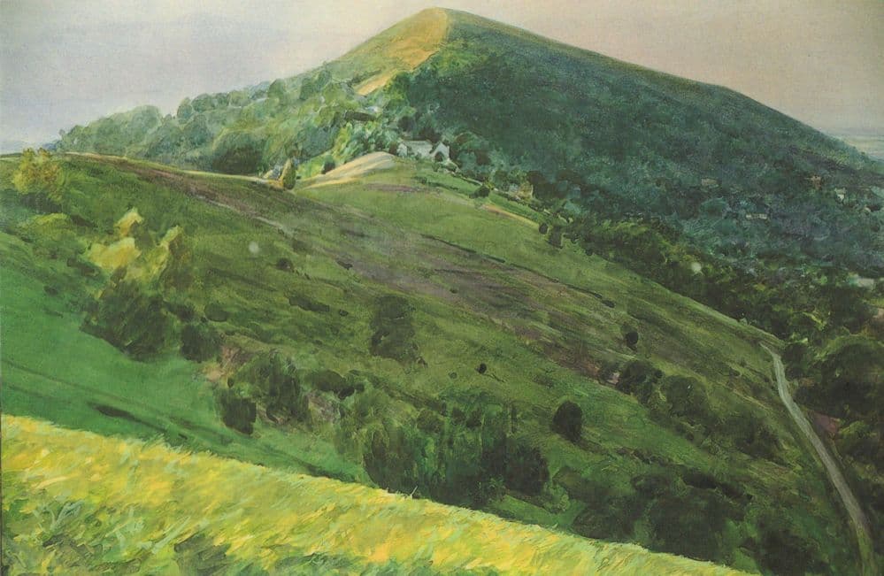 David Prentice Malvern Hill Ridgeways Painting Postcard