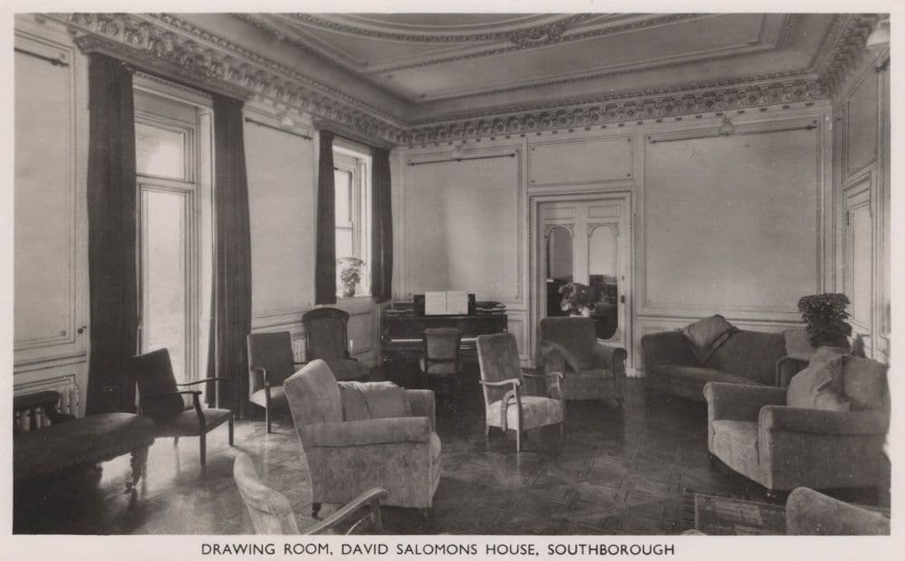 David Salmons House Drawing Room Scarborough Yorkshire Postcard