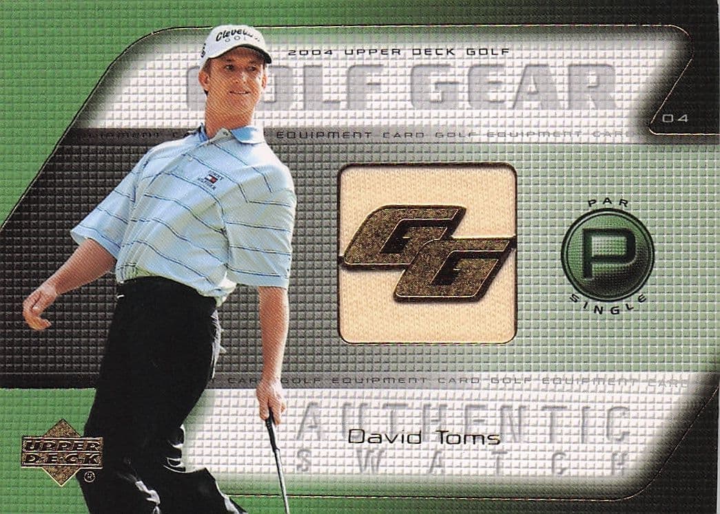 David Toms Golf Gear Real Player Shirt Swatch Upper Deck Card