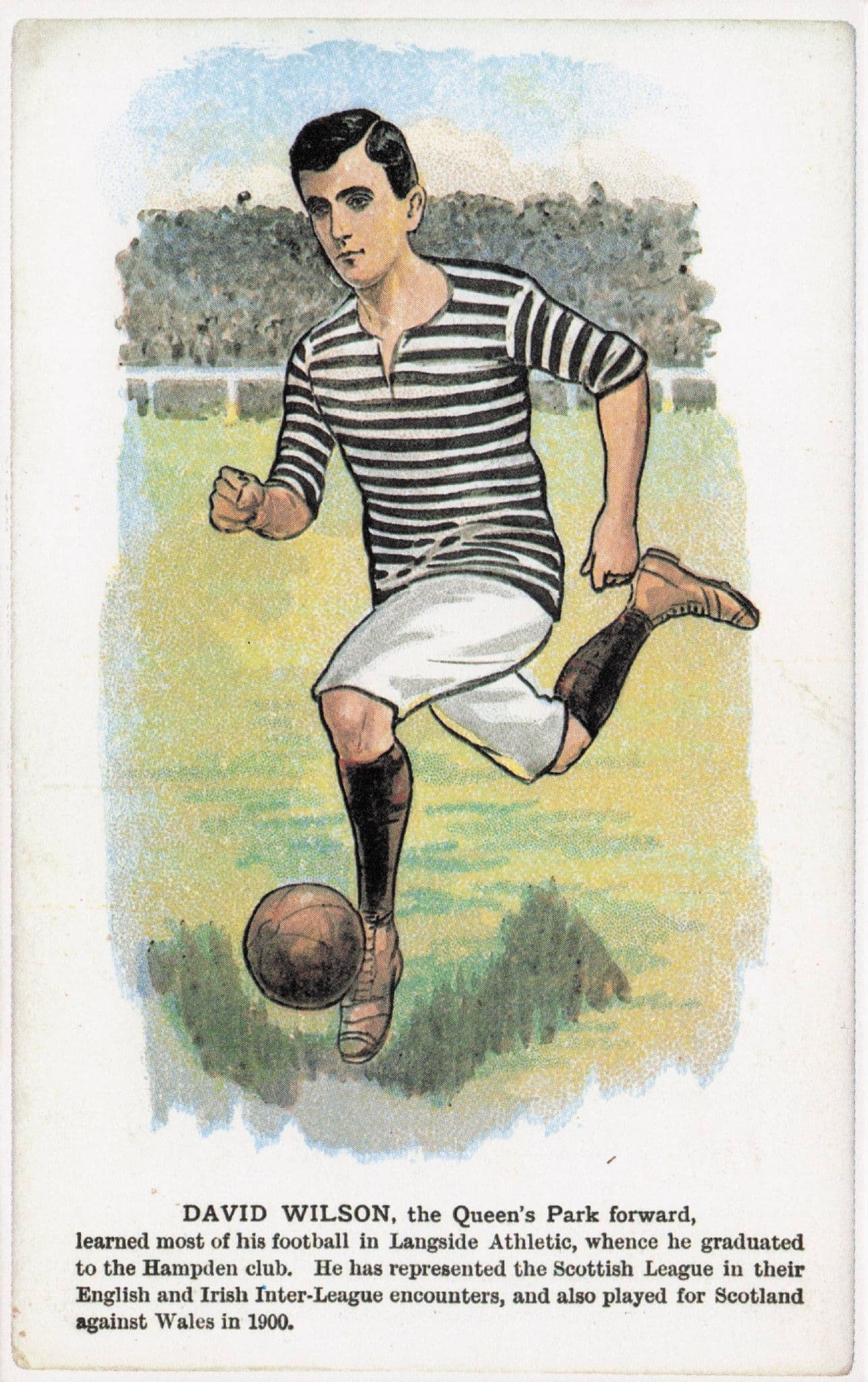 David Wilson Queens Park Rangers Scottish Football Postcard