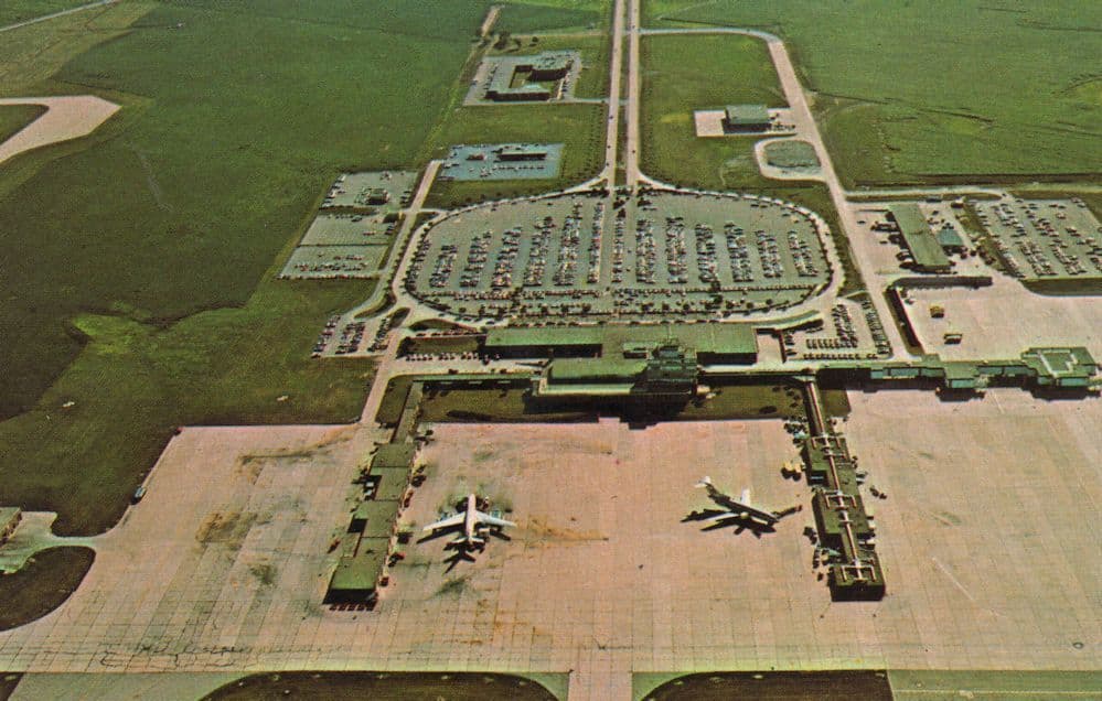 Daytona Airport USA Amazing Built Runway Vintage Rare Postcard