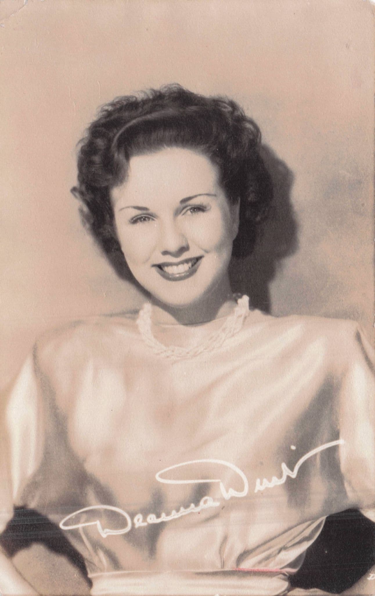Deanne Durbin Soprano Actress Old California Studio Postcard