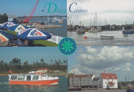 Deben Cruises Boat Trips Woodbridge Felixstowe Suffolk Postcard