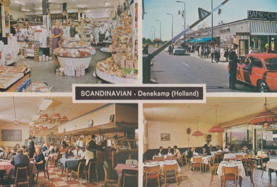 Denekamp Holland Scandanavia Dutch German Border Bank Restaurant 1972 Postcard