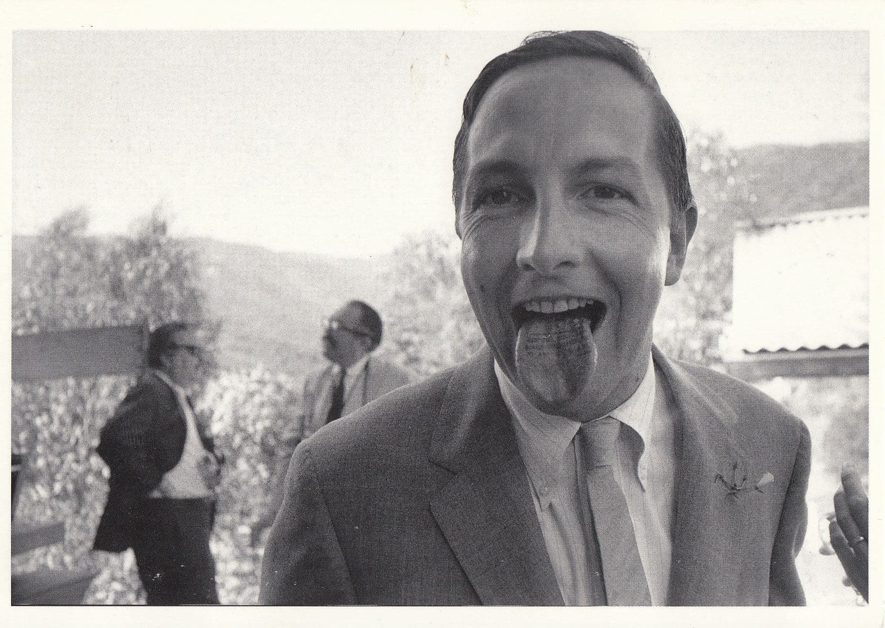 Dennis Hopper Sticking Tongue Out Claes Oldenburth Photo Postcard