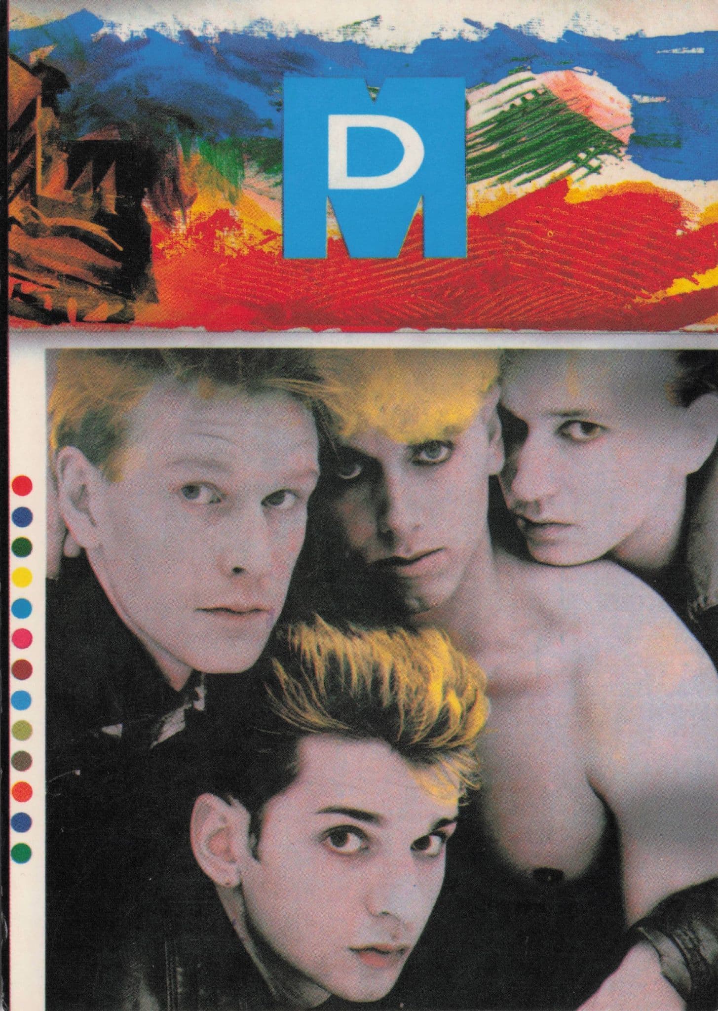 Depeche Mode Rare 1980s Electro Pop LGBT Postcard