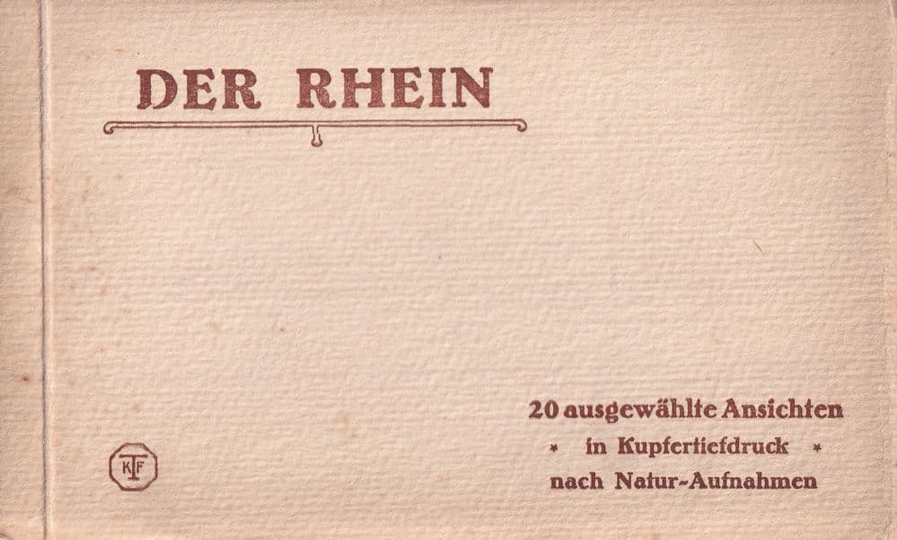 Der Rhein Germany 20 x Antique German Postcard Book