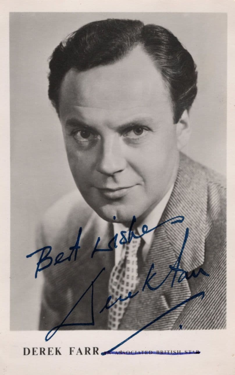 Derek Farr The Dam Busters Film Antique Hand Signed Photo