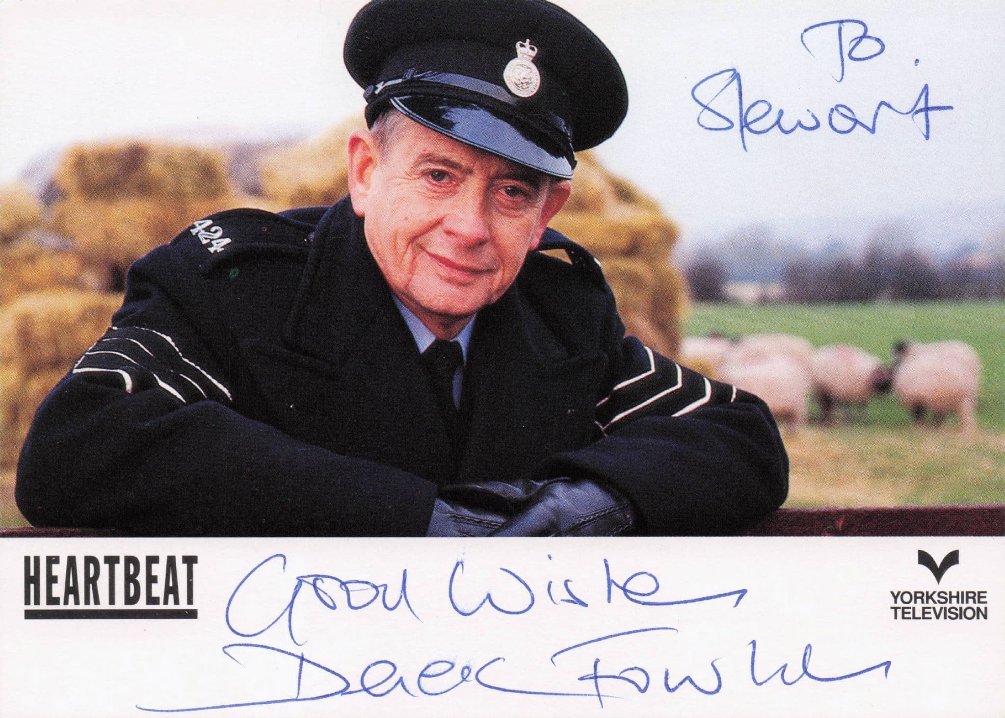 Derek Fowlds ITV Heartbeat Rare Hand Signed Cast Card Photo