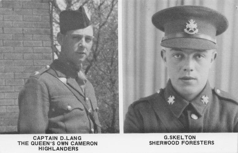 Derek Lang Cameron Highlanders G Skelton WW2 Fall Of France Hand Signed FDC