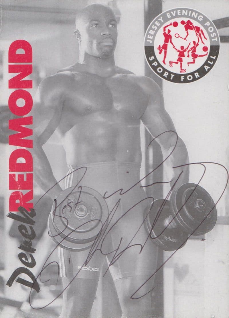 Derek Redmond Olympic Games Athelete Hand Signed Photo