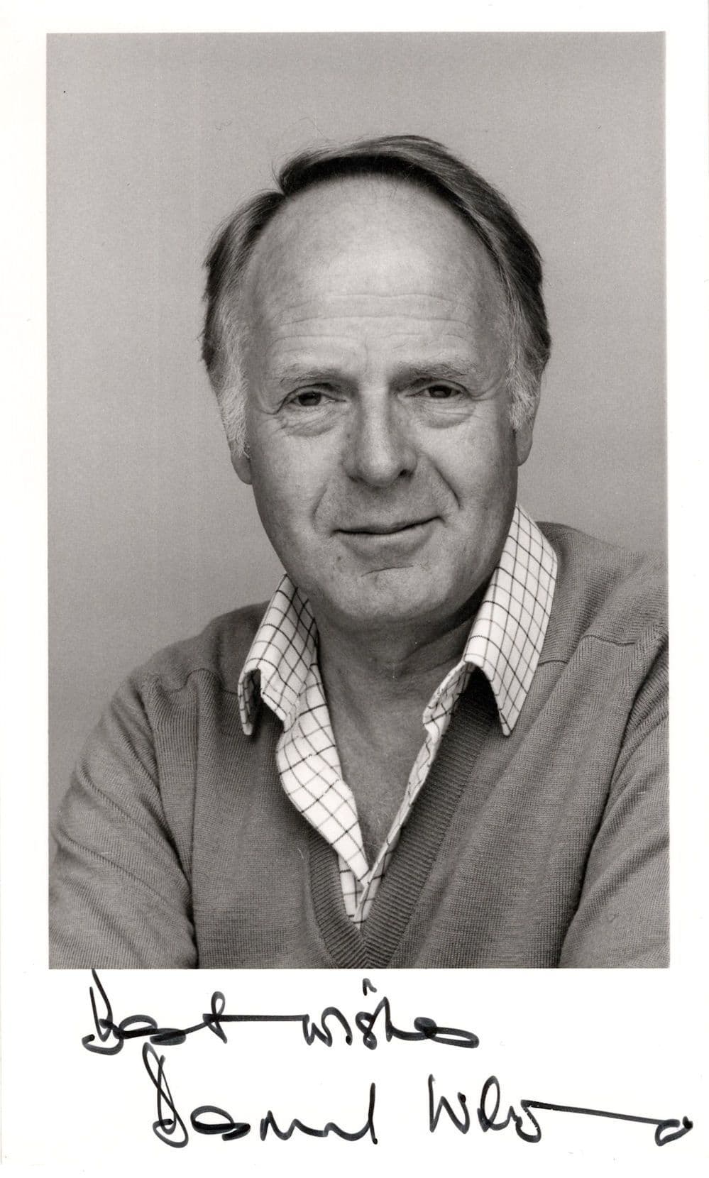 Desmond Wilcox BBC ITV Producer Man Alive That's Life Hand Signed Photo