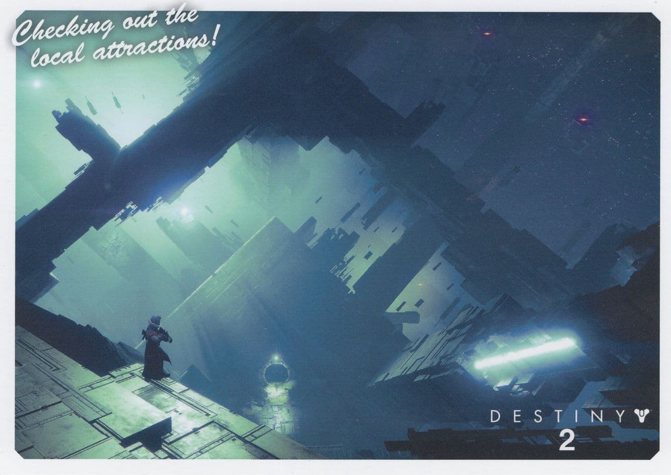 Destiny 2 Playstation 4 Game PS4 Advertising Postcard