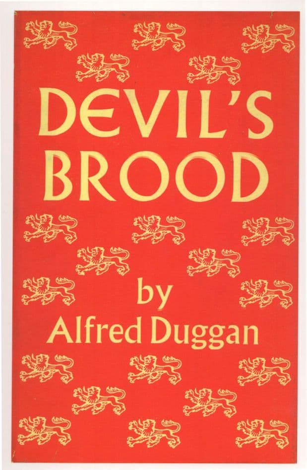 Devils Brood Alfred Duggan 1957 Book Postcard