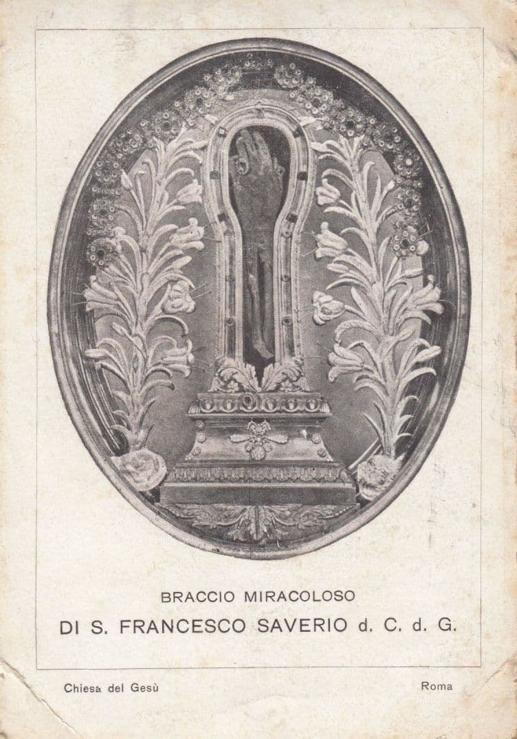 Di Santa Francesco Saverio Braccio Miracoloso Old Italian Religious Postcard