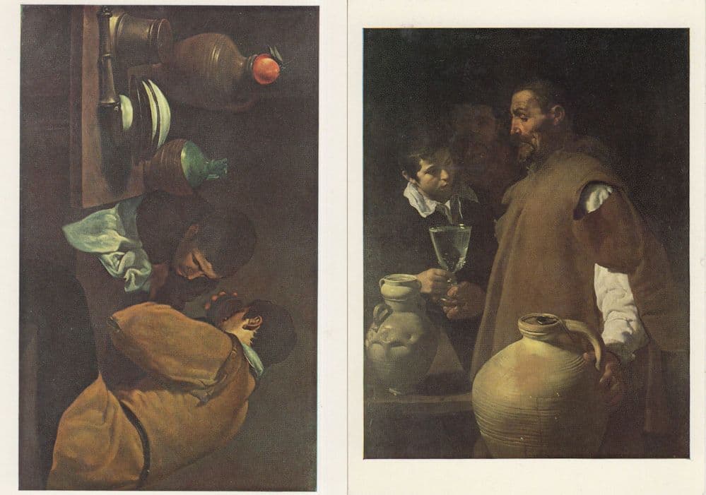 Diego Velasquez The Water Seller Of Seville 2x Painting Postcard s