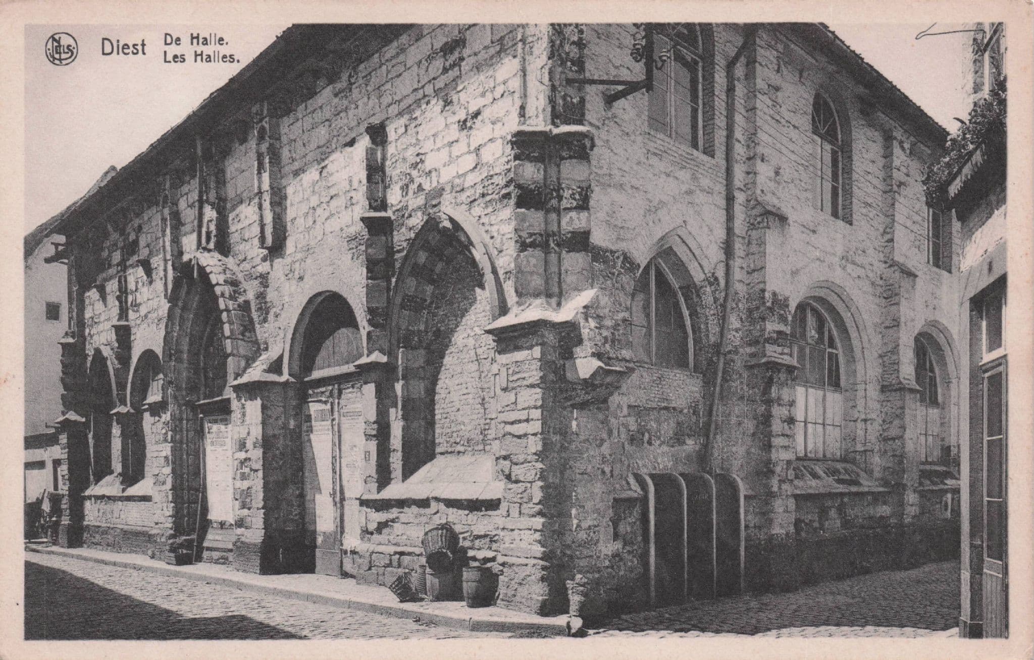 Diest De Halle Les Halles Architecture Belgium Antique Postcard