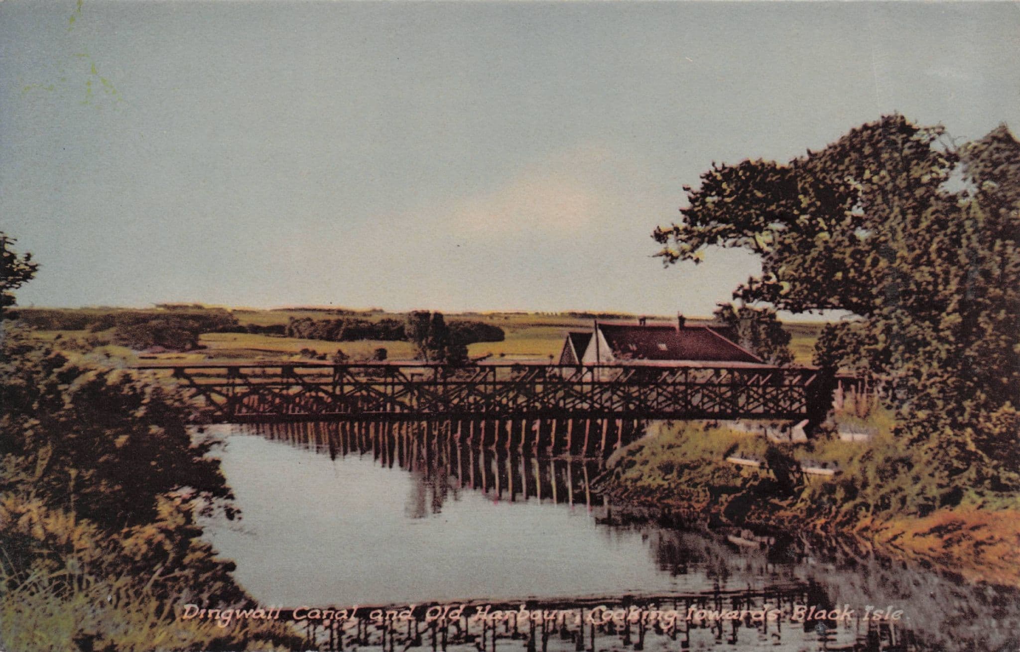 Dingwall Canal River Black Isle Scottish Vintage Rare Postcard