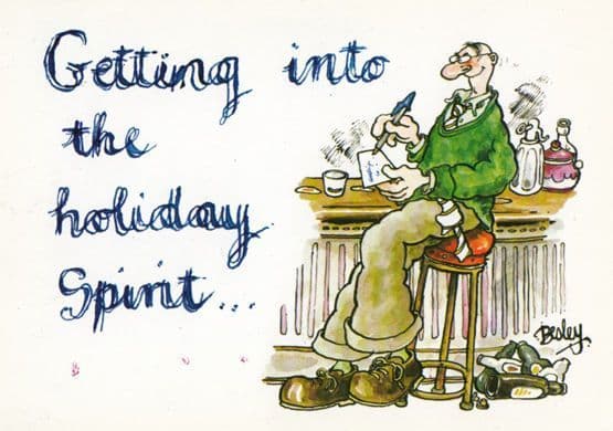 Disaster Holiday incl Cycling Fishing 4x Comic Humour Postcard s