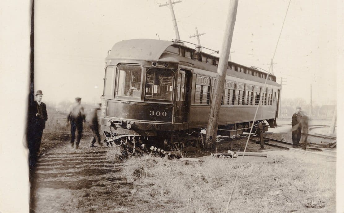 Disaster Train Accident Crash Chicago Northern Indiana Railway Old USA Postcard
