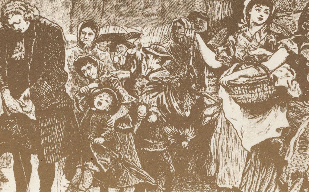 Doctor Johnsons Penance at Uttoxeter Market Place Postcard