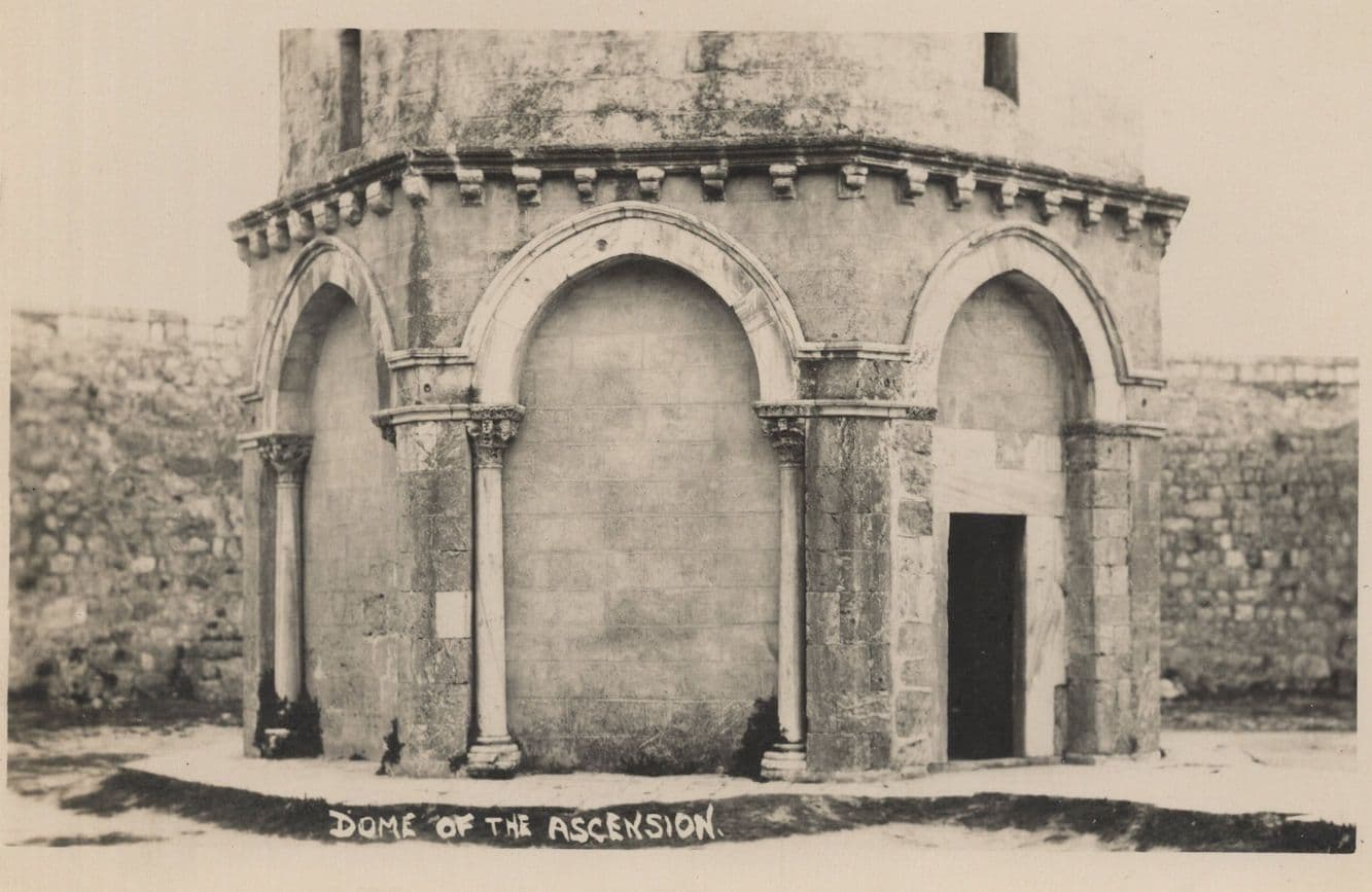 Dome Of The Ascension Antique Israel Real Photo Postcard