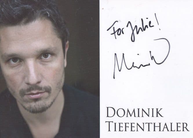 Dominik Tiefenthaler Boardwalk Empire Gossip Girl Large Hand Signed Photo