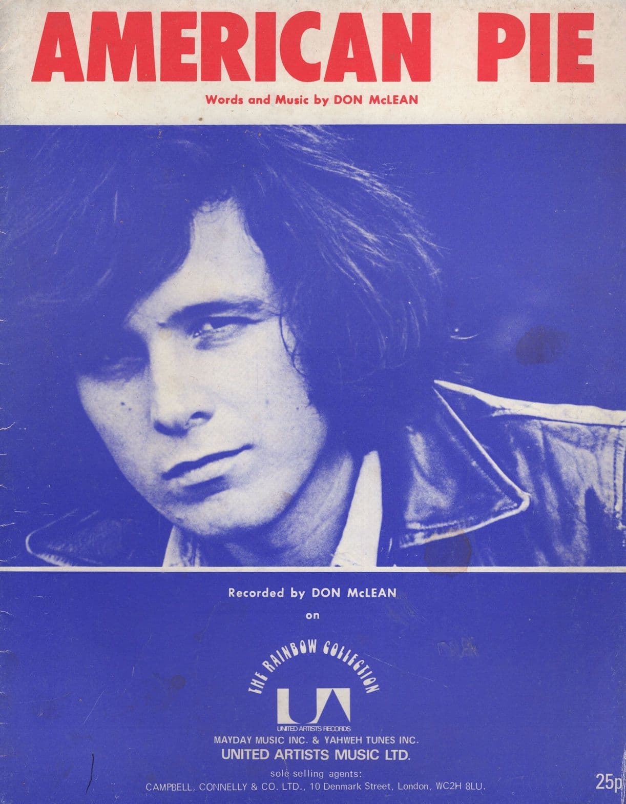 Don McLean American Pie Vintage Sheet Music