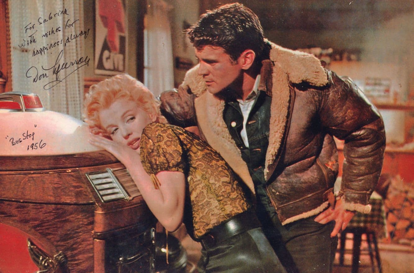 Don Murray with Marilyn Monroe Bus Stop GIANT 12x8 Hand Signed Photo