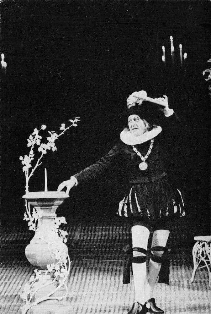 Donald Sinden as Malvolio Shakespeare Play Company Old Postcard