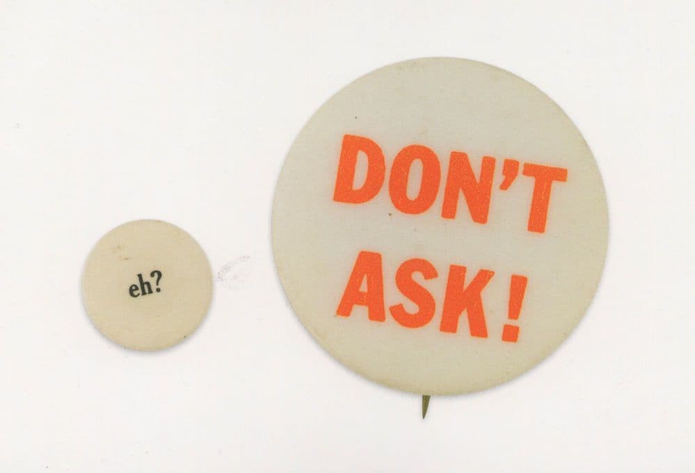 Dont Do Not Ask Eh American Statement A Button Badge Postcard