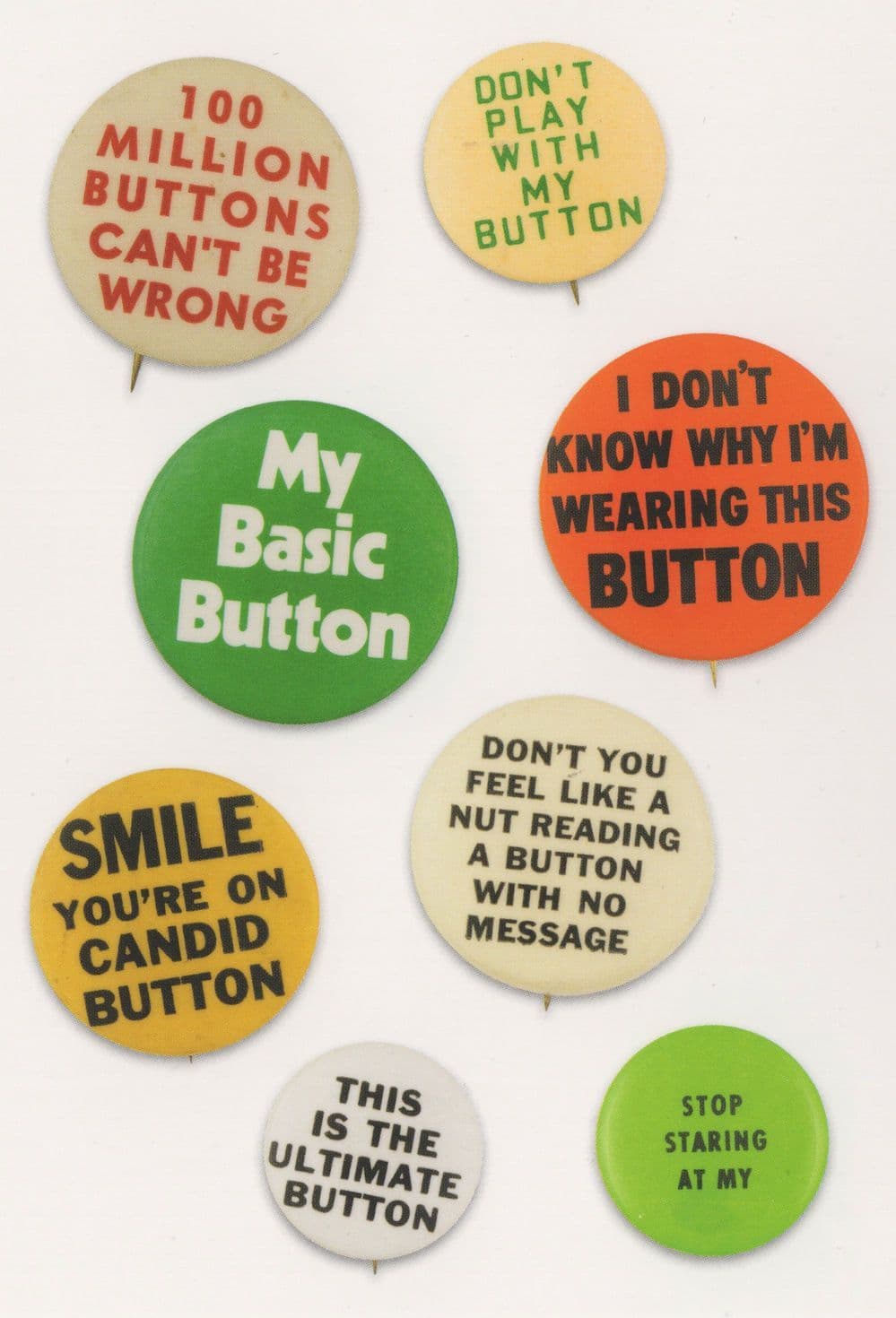Dont Play With My Button Candid Camera Feel Like A Nut Badge Postcard