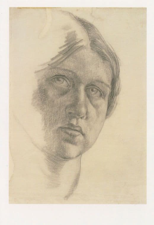 Dora Carrington Artist London Portrait Gallery Painting Postcard
