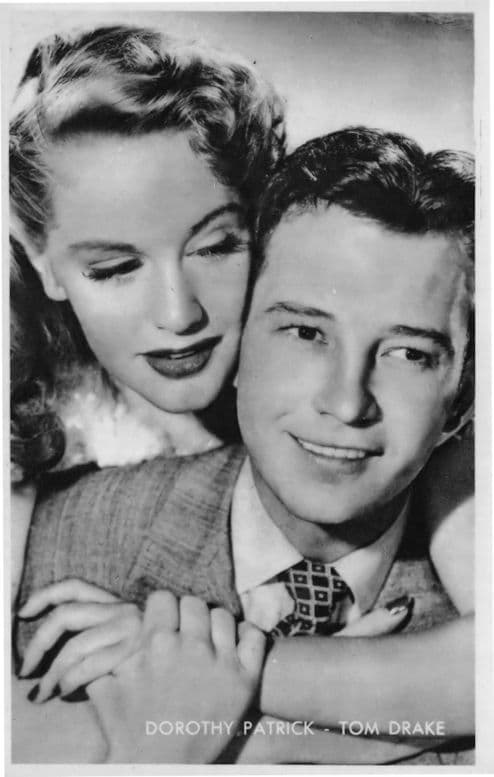 Dorothy Patrick Tom Drake Rare Kwatta Belgium Postcard Size Film Photo