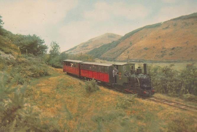 Douglas At Quarry Halt Station Welsh Wales Train Railway Real Photo Postcard