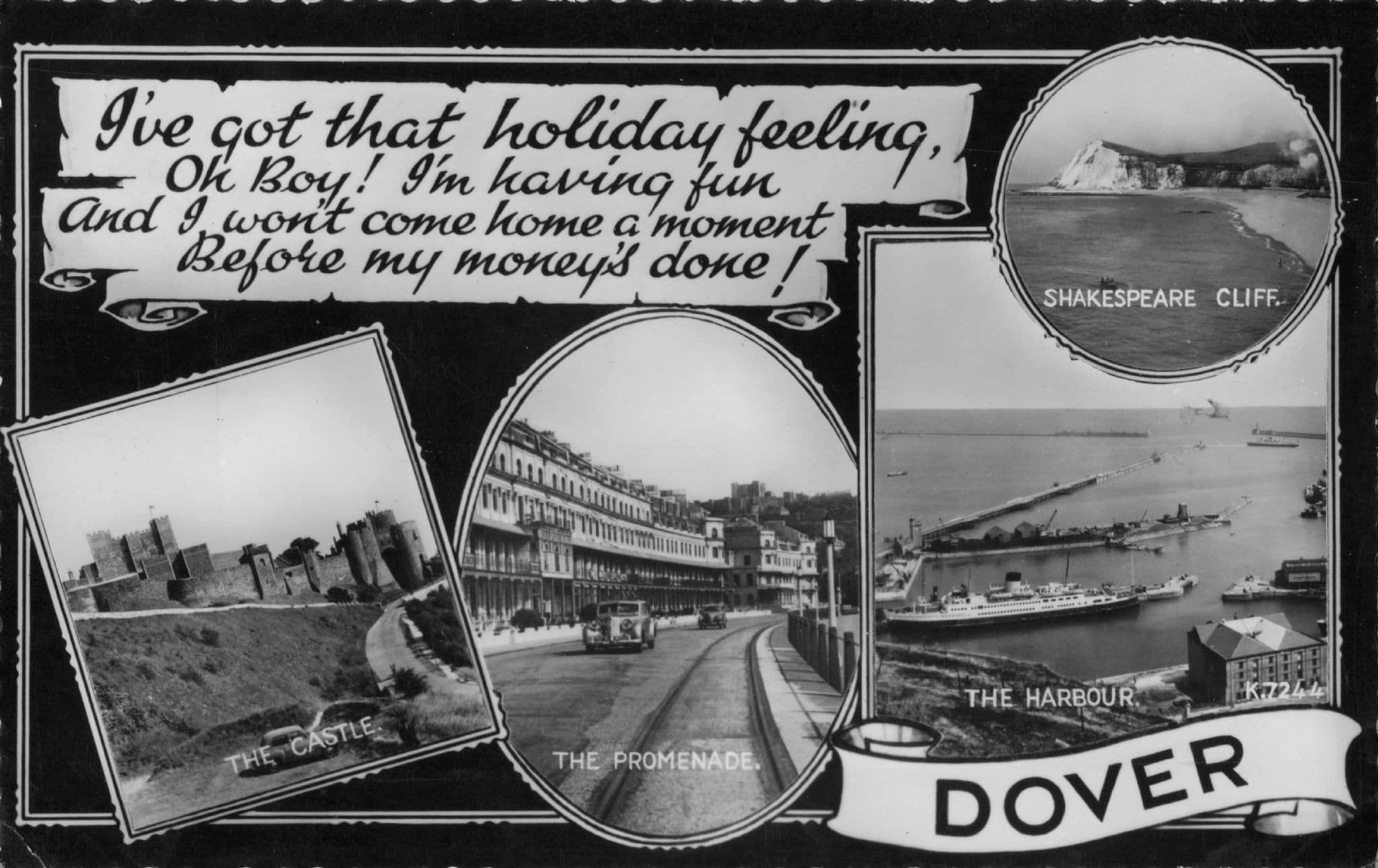 Dover Spending All My Money Real Photo Old Greetings Postcard