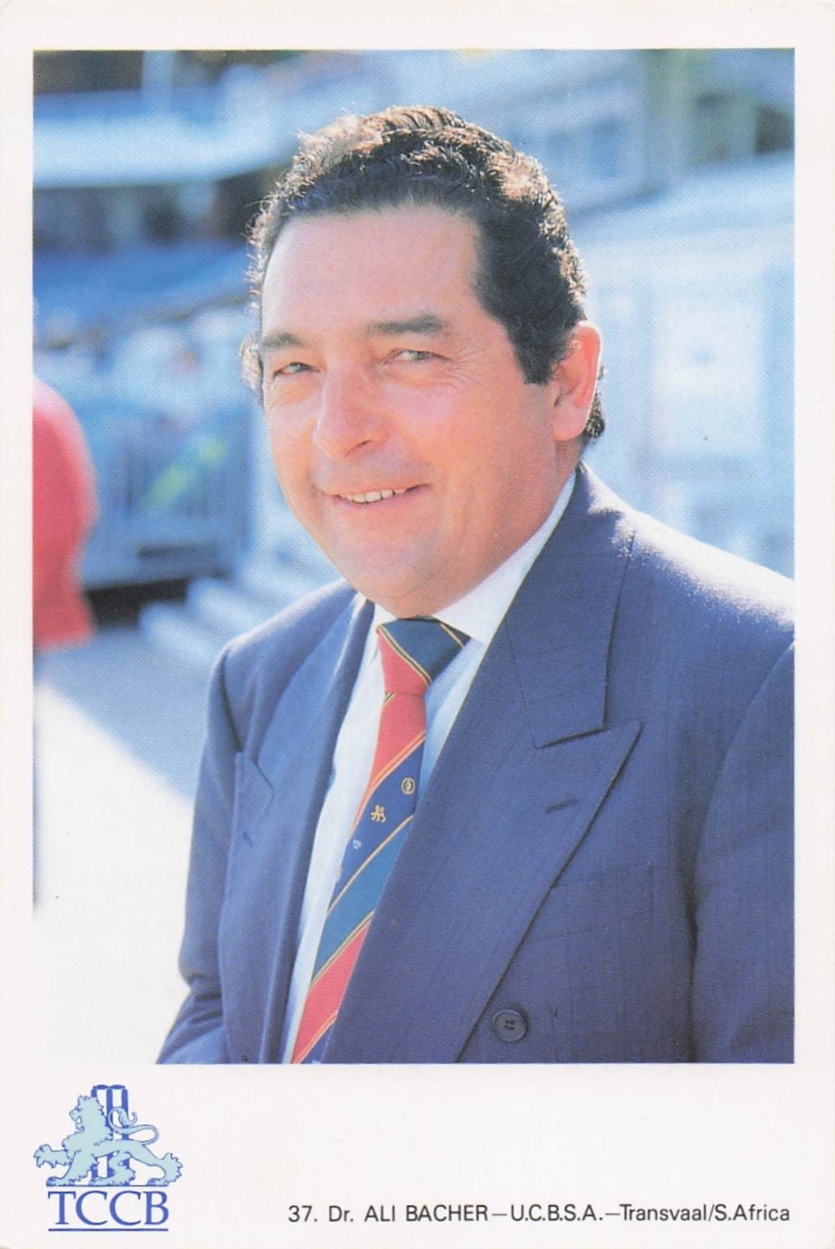 Dr Ali Bacher Transvaal South Africa TCCB Classic Cricket Photo Postcard