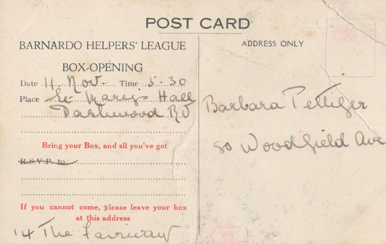 Dr Barnardo's Homes Helpers League Bonzo Worn Comic Postcard