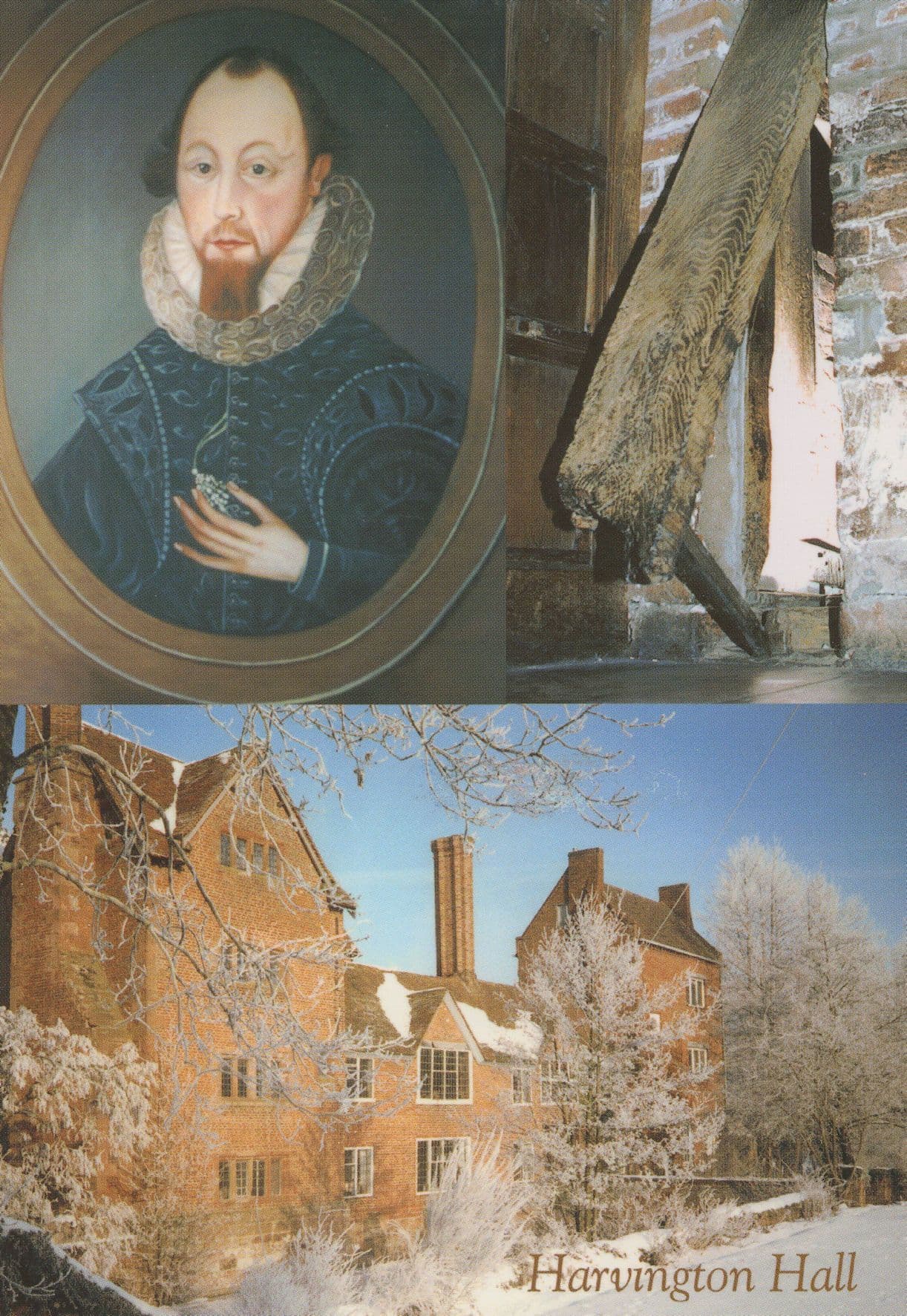 Dr Dodds Library Harvington Hall Worcester Postcard