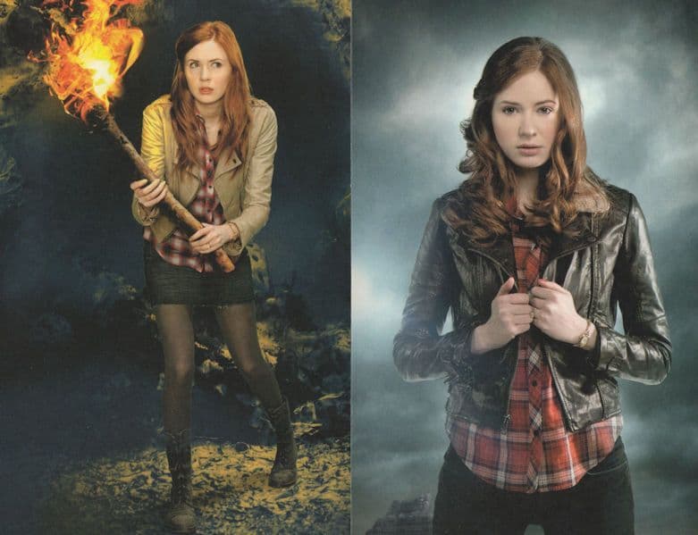 Dr Who Amy Pond Karen Gillan 2x TV Show Postcard s
