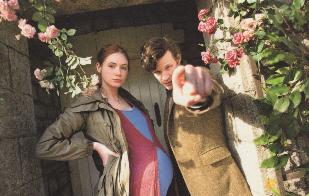 Dr Who Pregnancy Birth Of River Song TV Show Postcard