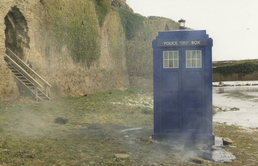 Dr Who The Tardis Arrives At Morpeth Jetson Acid Refinery Postcard