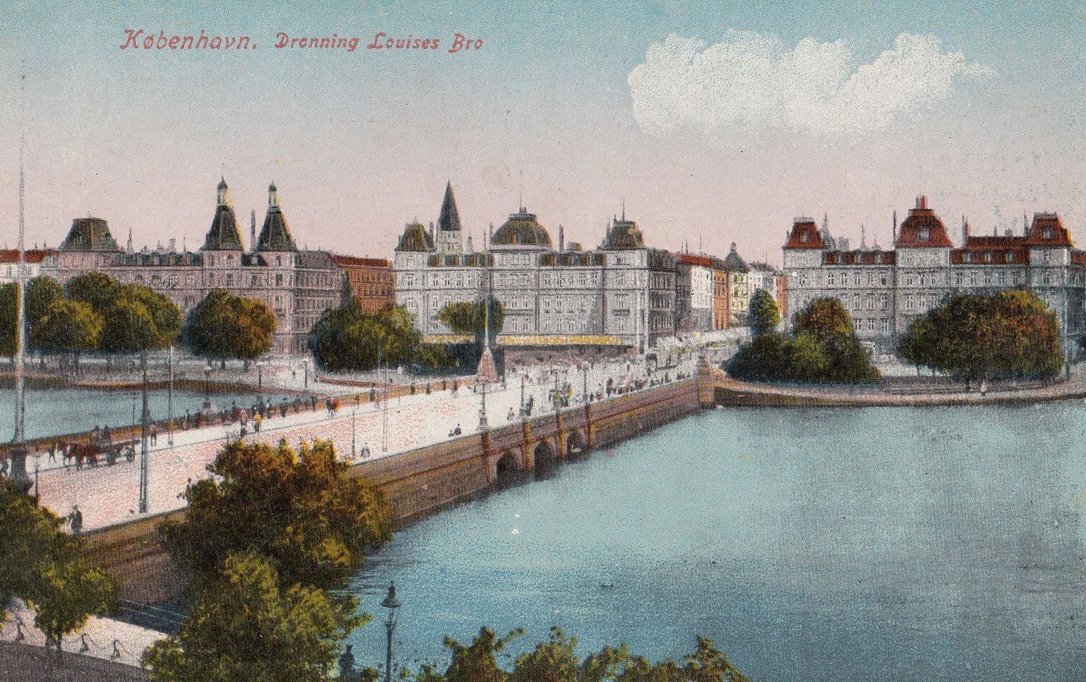Dronning Louises Bro Kobenhavn Denmark Postcard