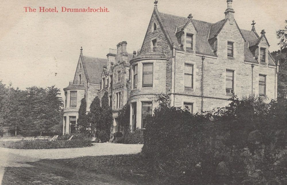 Drumnandrochit Hotel Loch Ness Old Postcard