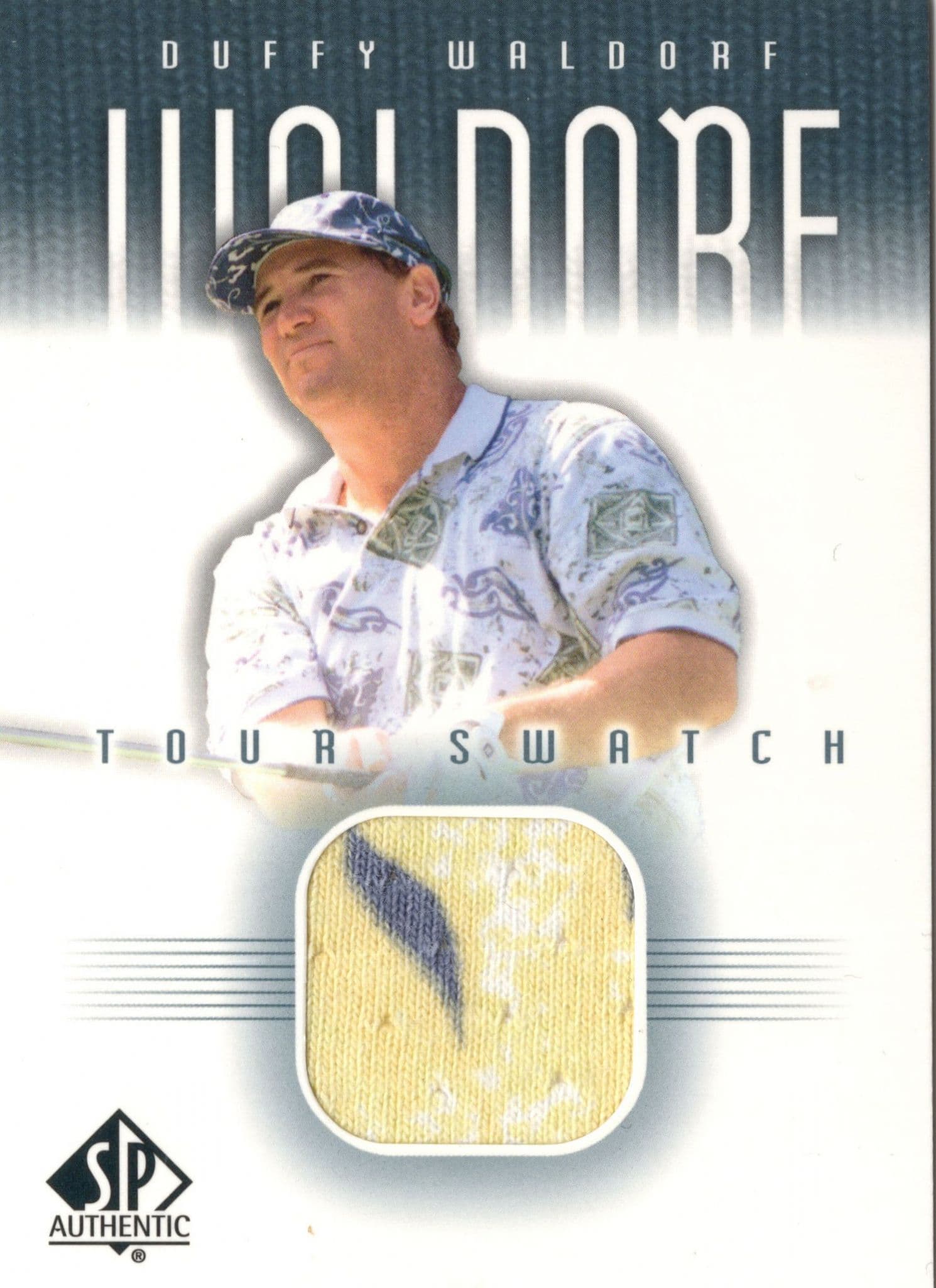 Duffy Waldorf 2001 Tour Swatch Worn Shirt Golf Rare Limited Edition Card