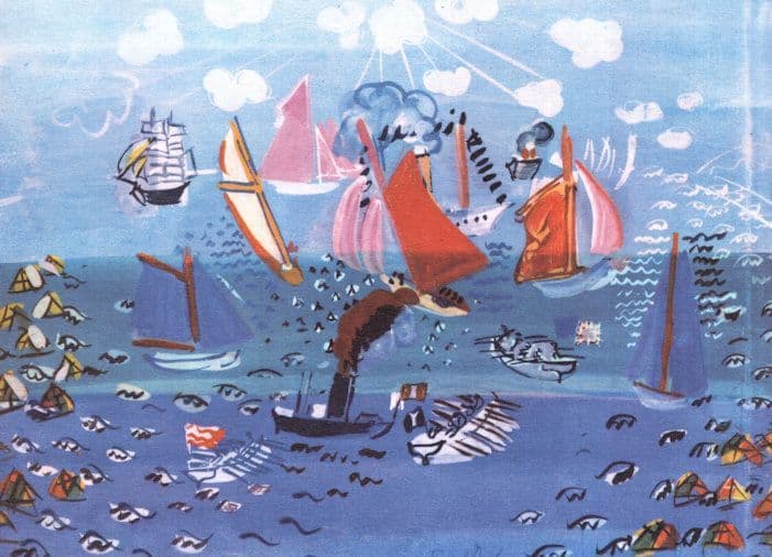 Dufy Marine Seascape French Painting Postcard