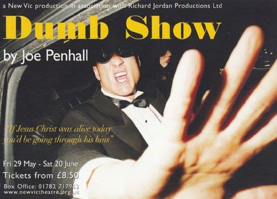 Dumb Show Joe Penhall Play New Vic Theatre Gala Poster Postcard Style Card