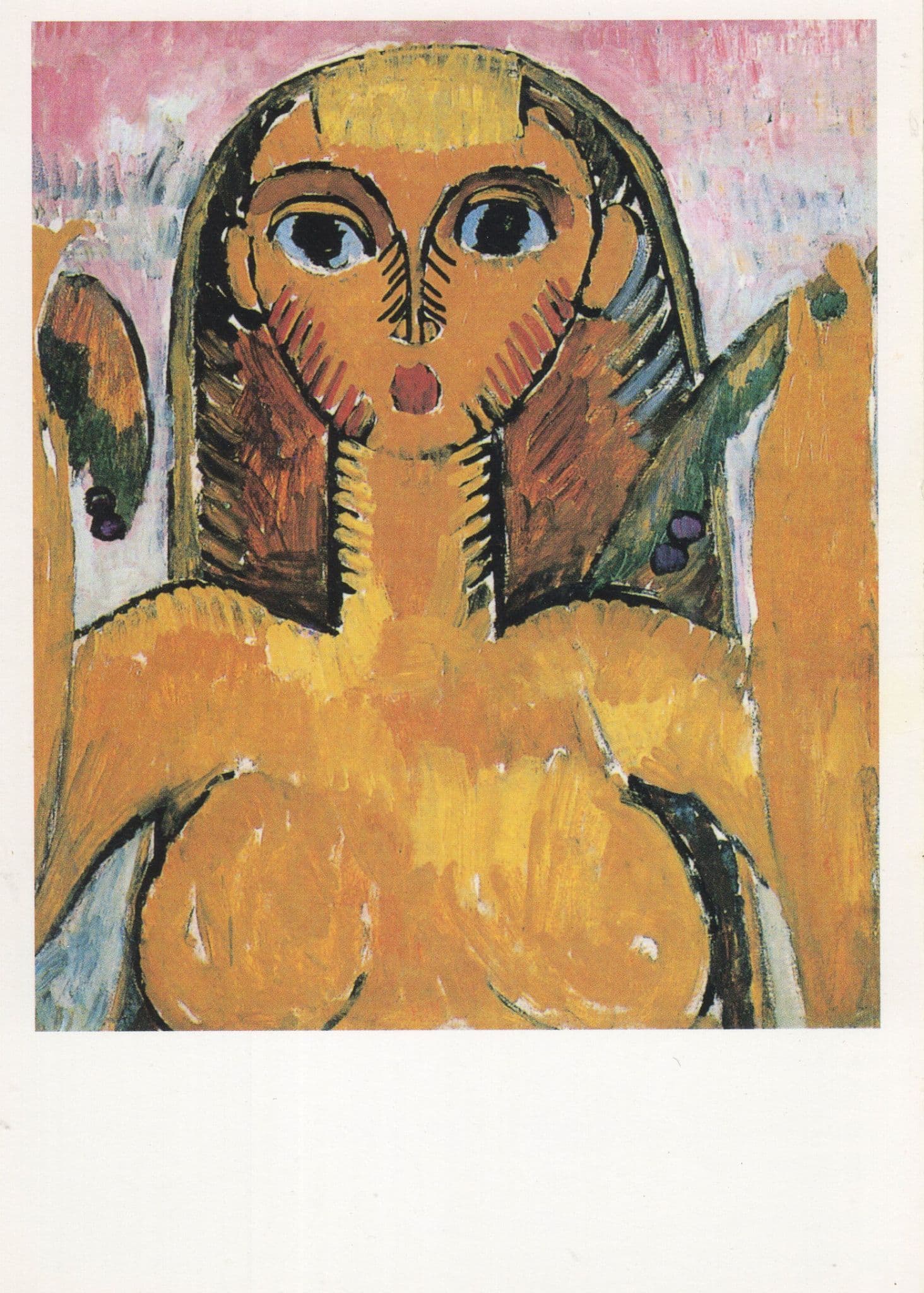 Duncan Grant Head Of Eye Tate Gallery Painting Postcard