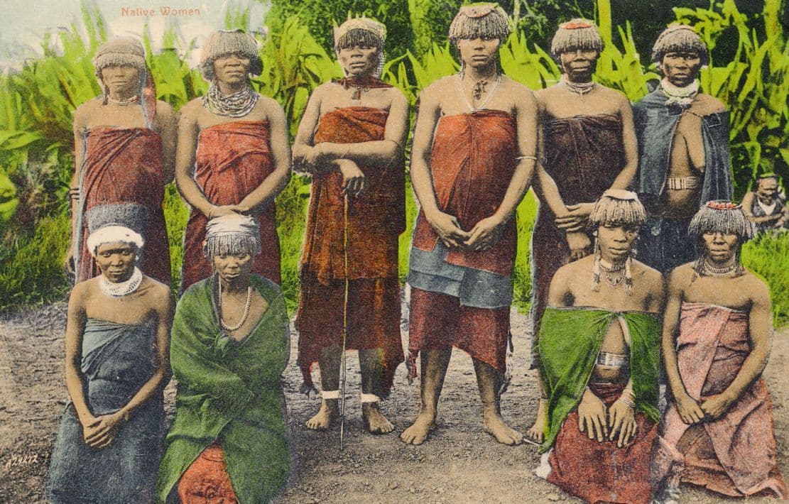 Durban South African Native Women Antique Postcard