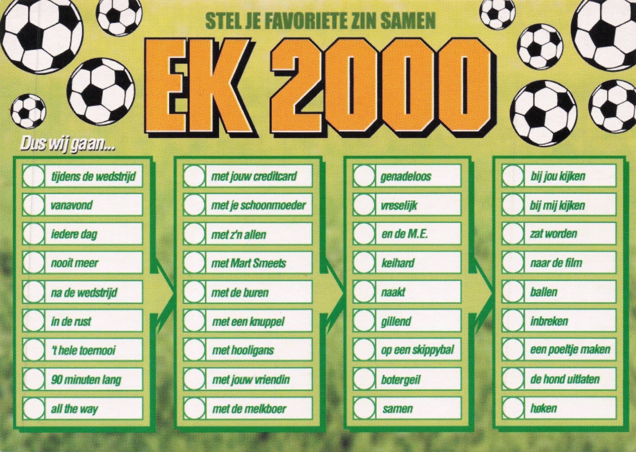 Dutch Football Jukebox Record The Hooligans etc Rare Postcard